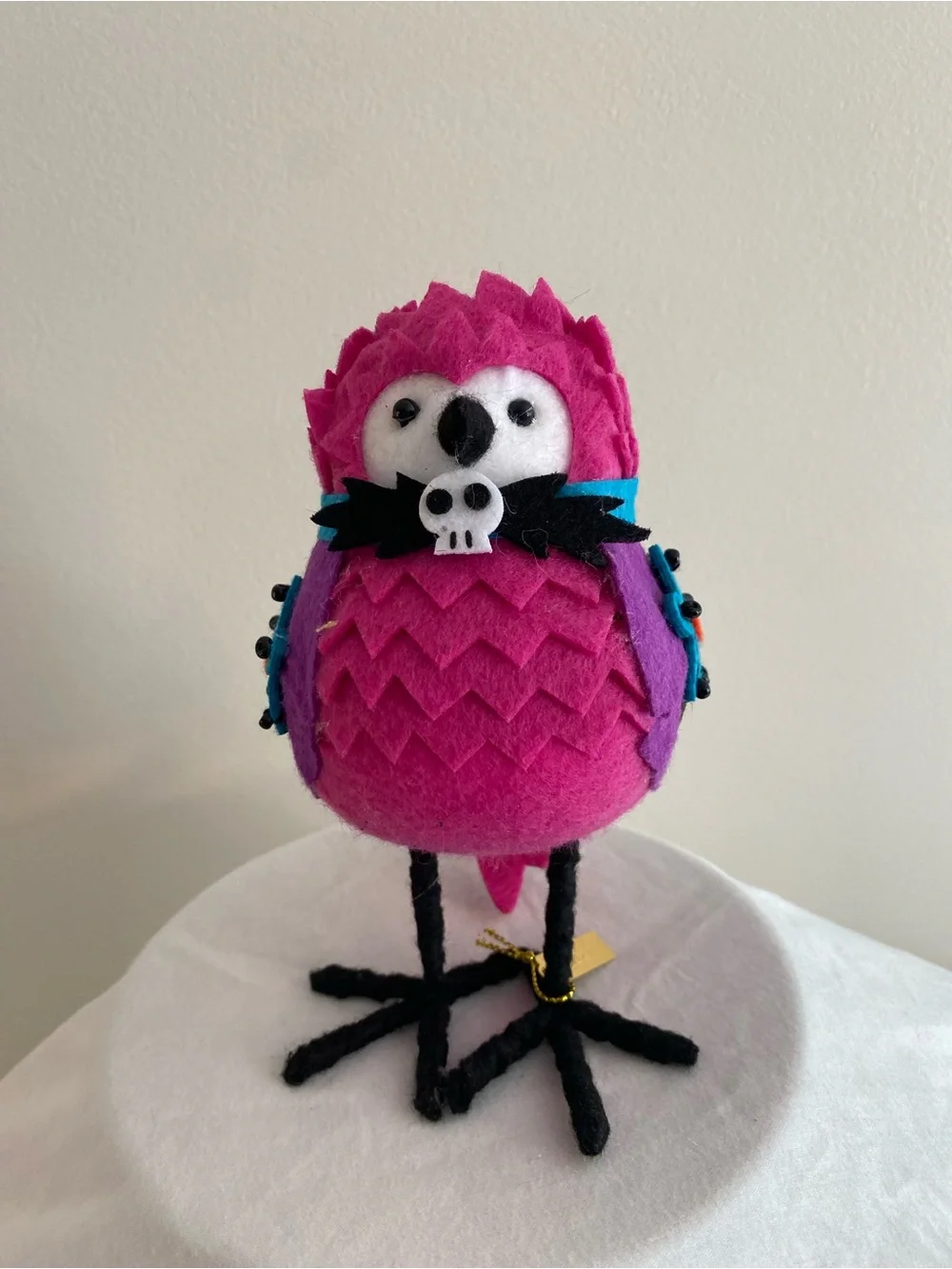 Target Featherly Freinds Felt “Trapper” 2021 Bird with Teal & Purple Wing
